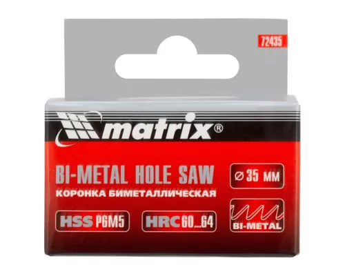 Коронка Bimetal, 35 мм Matrix Коронка Bimetal, 35 мм Matrix