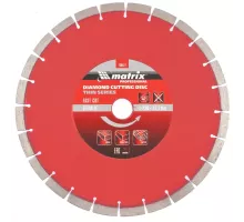 Диск алмазный, отрезной сегментный, 230 х 22.2 мм, тонкий, сухая резка Matrix Professional
