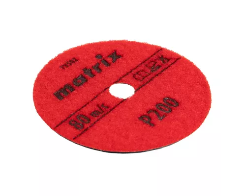 Алмазный гибкий шлифовальный круг, 100 мм, P200, сухое шлифование, 5 ш. Matrix Алмазный гибкий шлифовальный круг, 100 мм, P200, сухое шлифование, 5 ш. Matrix