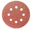 Круг абразивный на ворсовой подложке под "липучку", перфорированный, P 100, 125 мм, 5 шт Matrix