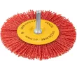 Щетка для дрели, 100 мм, Плоская, со шпилькой, нейлоновая щетина Denzel