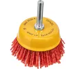 Щетка для дрели, 65 мм, Чашка, со шпилькой, нейлоновая щетина Denzel