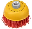 Щетка для УШМ, 100 мм, Чашка, нейлоновая щетина, М14 Denzel