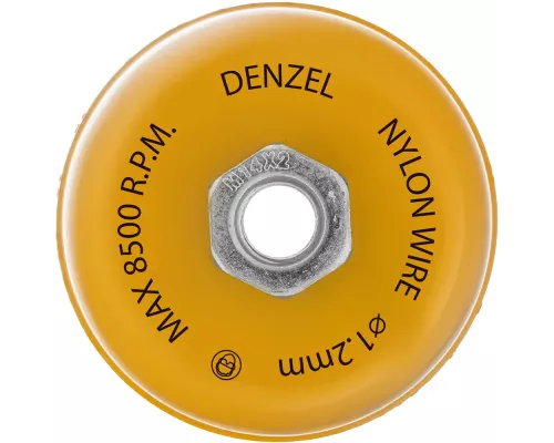 Щетка для УШМ, 100 мм, Чашка, нейлоновая щетина, М14 Denzel Щетка для УШМ, 100 мм, Чашка, нейлоновая щетина, М14 Denzel