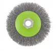 Щетка для УШМ, 100 мм, М14, "тарелка", витая проволока Сибртех