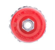 Щетка для УШМ Heavy Duty, 80 мм, М14, "чашка", крученая проволока 0.5 мм Matrix
