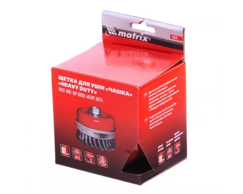 Щетка для УШМ Heavy Duty, 80 мм, М14, Щетка для УШМ Heavy Duty, 80 мм, М14,
