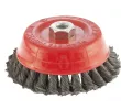 Щетка для УШМ, 125 мм, М14, "чашка", двухрядная, крученая проволока 0.35 мм Matrix