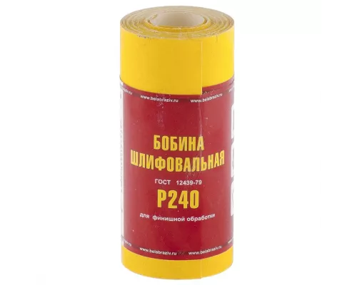 Шкурка на бумажной основе, LP41C, зернистость Р 240, мини-рулон 115 мм х 5 м, Шкурка на бумажной основе, LP41C, зернистость Р 240, мини-рулон 115 мм х 5 м,