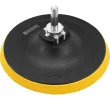 Тарелка опорная для дрели и УШМ с липучкой, 125 мм, стандартная, с адаптером c М14 на d8 Denzel