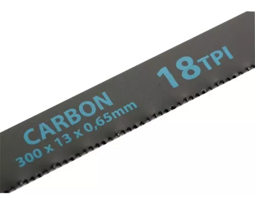 Полотна для ножовки по металлу, 300 мм, 18 TPI, Carbon, 2 шт Gross