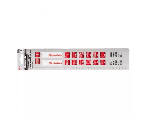 Полотна универсальные для сабельной пилы S1222VF, 275/1.8-2.5 мм, Bimetal, 2 шт, Pro Matrix