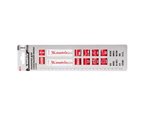 Полотна по металлу для сабельной пилы S1122EF 200/1.4 мм, Bimetal, 2 шт, Pro Matrix