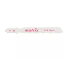 Полотна для электролобзика  по металлу, 3 шт, T118B, 50 x 2 мм, HSS Matrix
