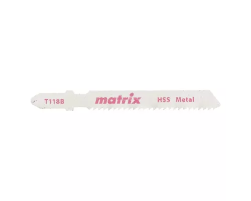 Полотна для электролобзика по металлу, 3 шт, T118B, 50 x 2 мм, HSS Matrix Полотна для электролобзика по металлу, 3 шт, T118B, 50 x 2 мм, HSS Matrix