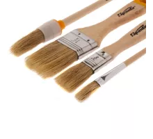 Набор кистей, 4 шт, плоские 3/4", 1/5" круглые №1, №2 Sparta