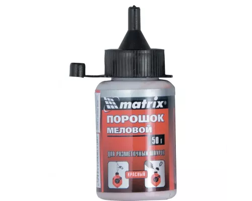 Порошок меловой красный, 50 г, для разметочных шнуров Matrix Порошок меловой красный, 50 г, для разметочных шнуров Matrix