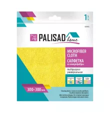 Салфетка универсальная из микрофибры 300 x 300 мм, жёлтая, Home Palisad