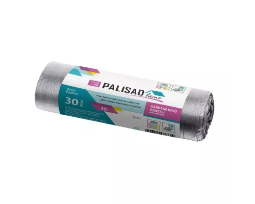 Пакеты для мусора 30 л x 30 шт. серые, Home Palisad Пакеты для мусора 30 л x 30 шт. серые, Home Palisad