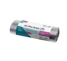 Пакеты для мусора 30 л x 50 шт. серые, Home Palisad