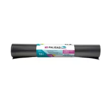 Пакеты для мусора 120 л x 10 шт., ПВД прочные черные, длинный ролик, Home Palisad