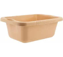 Таз пластмассовый прямоугольный 25 л, бежевый, Home Palisad