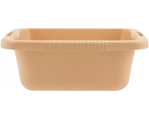 Таз пластмассовый прямоугольный 25 л, бежевый, Home Palisad