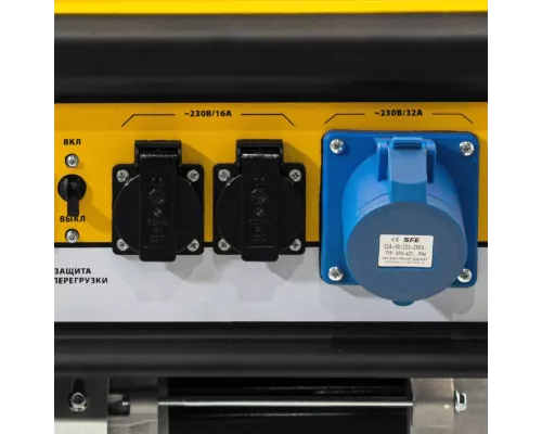 Генератор бензиновый GE 7900, 6.5 кВт, 220 В/50 Гц, 25 л, ручной пуск Denzel Генератор бензиновый GE 7900, 6.5 кВт, 220 В/50 Гц, 25 л, ручной пуск Denzel