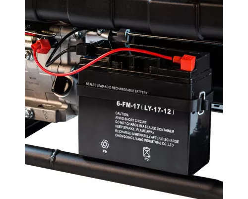 Генератор бензиновый PS 80 E-3, 6.6 кВт, 400 В, 25 л, электростартер Denzel Генератор бензиновый PS 80 E-3, 6.6 кВт, 400 В, 25 л, электростартер Denzel