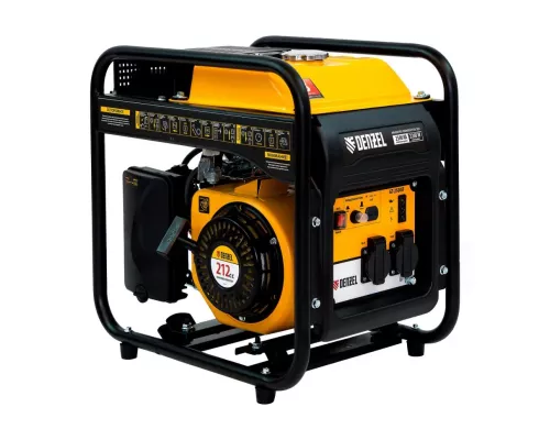 Генератор инверторный GT-2500iF, 2.5 кВт, 230 В, бак 5 л, открытый корпус, ручной старт Denzel