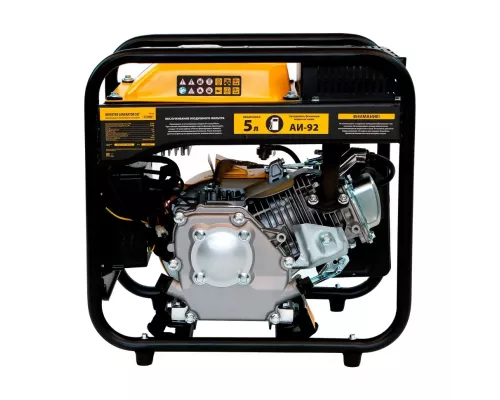Генератор инверторный GT-2500iF, 2.5 кВт, 230 В, бак 5 л, открытый корпус, ручной старт Denzel