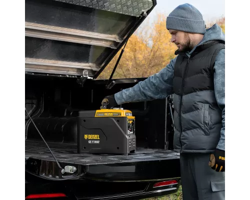Генератор инверторный GS-1100iF, 1,1 кВт, 230 В, ручной старт DENZEL Генератор инверторный GS-1100iF, 1,1 кВт, 230 В, ручной старт DENZEL