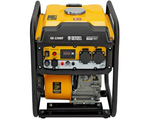 Генератор инверторный GK-2200iF, 2,2 кВт, 230 В, ручной старт DENZEL Генератор инверторный GK-2200iF, 2,2 кВт, 230 В, ручной старт DENZEL