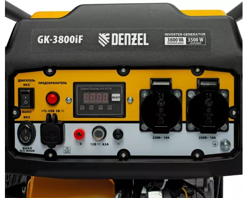 Генератор инверторный GK-3800iF, 3,8 кВт, 230 В, ручной старт DENZEL