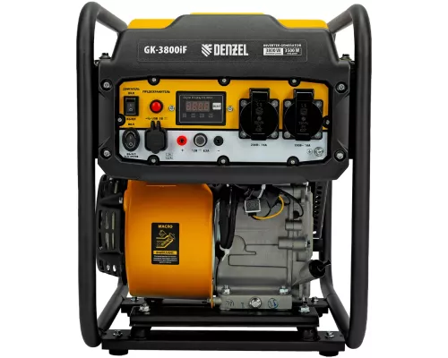Генератор инверторный GK-3800iF, 3,8 кВт, 230 В, ручной старт DENZEL