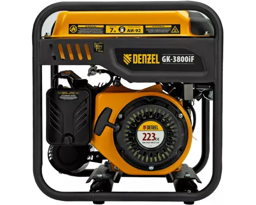 Генератор инверторный GK-3800iF, 3,8 кВт, 230 В, ручной старт DENZEL