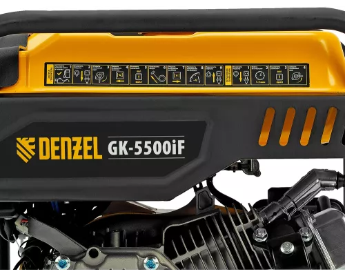 Генератор инверторный GK-5500iF, 5,5 кВт, 230 В, ручной старт DENZEL Генератор инверторный GK-5500iF, 5,5 кВт, 230 В, ручной старт DENZEL