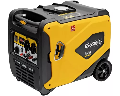 Генератор инверторный GS-5500iSE, 5,5 кВт, 230 В, закрытый корпус,электростартер Denzel Генератор инверторный GS-5500iSE, 5,5 кВт, 230 В, закрытый корпус,электростартер Denzel