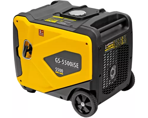 Генератор инверторный GS-5500iSE, 5,5 кВт, 230 В, закрытый корпус,электростартер Denzel Генератор инверторный GS-5500iSE, 5,5 кВт, 230 В, закрытый корпус,электростартер Denzel