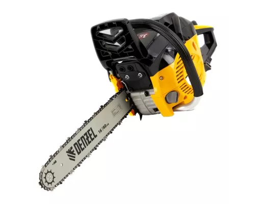 Пила цепная бензиновая DGS-4516, шина 40 см, 45 см3, 3 л.с, шаг 3/8, паз 1.3 мм, 57 звеньев Denzel Пила цепная бензиновая DGS-4516, шина 40 см, 45 см3, 3 л.с, шаг 3/8, паз 1.3 мм, 57 звеньев Denzel