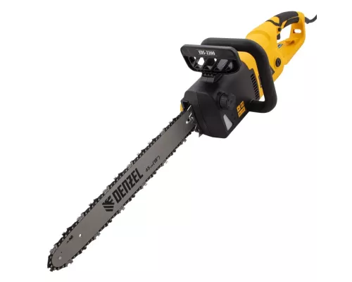 Пила цепная электрическая EDS-2200, 2.2 кВт,продольная, шина 45 см, шаг 3/8, паз 1.3 мм, 62 звена Denzel Пила цепная электрическая EDS-2200, 2.2 кВт,продольная, шина 45 см, шаг 3/8, паз 1.3 мм, 62 звена Denzel