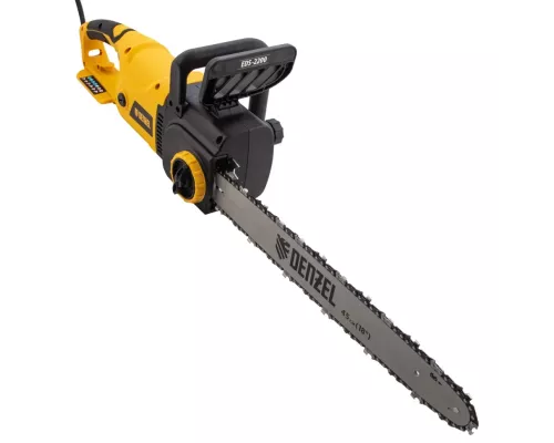 Пила цепная электрическая EDS-2200, 2.2 кВт,продольная, шина 45 см, шаг 3/8, паз 1.3 мм, 62 звена Denzel Пила цепная электрическая EDS-2200, 2.2 кВт,продольная, шина 45 см, шаг 3/8, паз 1.3 мм, 62 звена Denzel