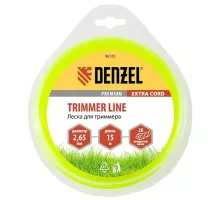 Леска для триммера двухкомпонентная, квадратная 2.65 мм x 15 м Extra cord Denzel