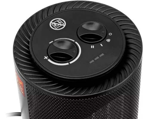 Тепловентилятор керамический DTFC-1200S, вращение, 3 реж., вент., нагрев 600/1200 Вт // Denzel Тепловентилятор керамический DTFC-1200S, вращение, 3 реж., вент., нагрев 600/1200 Вт // Denzel