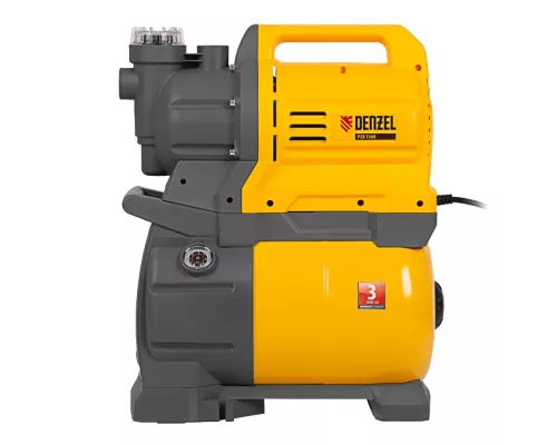 Насосная станция PSХ1300, Х-Pro, 1300 Вт, 4500 л/ч, ресивер 24 л, подъем 48 м Denzel Насосная станция PSХ1300, Х-Pro, 1300 Вт, 4500 л/ч, ресивер 24 л, подъем 48 м Denzel