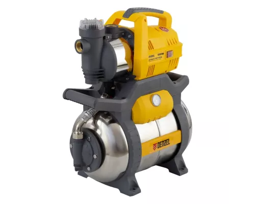 Насосная станция PSХ950X, Х-Pro, 950 Вт, 3300 л/ч, ресивер 24 л, подъем 38 м, нержавейка Denzel Насосная станция PSХ950X, Х-Pro, 950 Вт, 3300 л/ч, ресивер 24 л, подъем 38 м, нержавейка Denzel