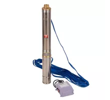 Скважинный насос DWC-4-80, центробежный, диаметр 4", 1500 Вт, 5700 л/ч, напор 80 м Denzel