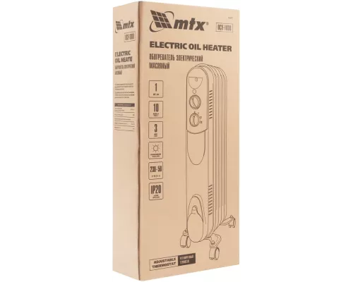 Масляный обогреватель MTX OCH-1000, 230 В, 1000 Вт // MTX Масляный обогреватель MTX OCH-1000, 230 В, 1000 Вт // MTX