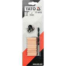 YT-44112 Набор для соединений на шкантах Ø 6мм, YATO, 5906083031946 (CN)