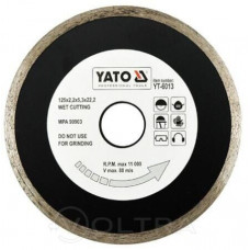 YT-6013 Отрезной алмазный диск мокрая резка 125мм, YATO, 5906083960130 (CN), шт